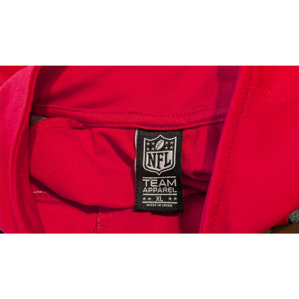 Tampa Bay Buccaneers NFL Lightweight‎ 1/4 Zip Jacket Men's Size XL Red Black - Picture 7 of 7